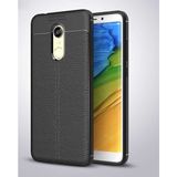 Tasopay Xiaomi Redmi 5 Plus Uyumlu Kılıf Deri Silikon Yüzey Darbe Korumalı Soft Yapı Case Cover Çiziklerden Kirden ve Darbeden Korumalı Kılıf - Siyah