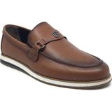 Taşpınar %100 Deri Tokalı Erkek Yazlık Rahat Günlük Mokasen Loafer Klasik Yeni Sezon 1. Sınıf Ayakkabı 40-44 - Taba