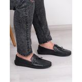Taşpınar %100 Hakiki Deri Erkek Casual Yazlık Ortopedik Rahat Hafif Günlük Loafer Ayakkabı 40-44 - 0 - Siyah