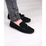 Taşpınar %100 Hakiki Deri Erkek Casual Yazlık Ortopedik Rahat Hafif Günlük Loafer Ayakkabı 40-44 - 00 - Siyah