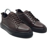 Taşpınar %100 Hakiki Deri Erkek Yazlık Ortopedik Rahat Günlük Yeni Sezon Sneaker Ayakkabı 40-44 - Kahverengi