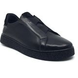 Taşpınar Ayakkabı Catelli %100 Deri Tam Ortopedik Yumuşak Iç Taban Erkek Kışlık Rahat Günlük Lastikli Sneaker Ayakkabı 40-44 - Siyah