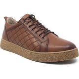 Taşpınar Ayakkabı Goldbrand Deri Erkek Kışlık Rahat Günlük Casual Süs Bağcıklı Yeni Sezon Sneaker Ayakkabı 40-44 - Taba