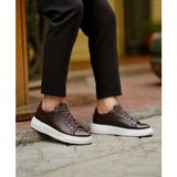 Taşpınar Ayakkabı Taşpınar %100 Hakiki Deri Ortopedik Yazlık Hafif Erkek Rahat Günlük Sneaker 37-50 - 0-Kahverengi
