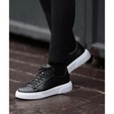Taşpınar Ayakkabı Taşpınar %100 Hakiki Deri Ortopedik Yazlık Hafif Erkek Rahat Günlük Sneaker 37-50 - 0-Siyah