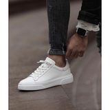 Taşpınar Ayakkabı Taşpınar %100 Hakiki Deri Ortopedik Yazlık Hafif Erkek Rahat Günlük Sneaker 37-50 - 00 Beyaz