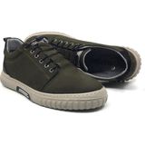 Taşpınar Ayakkabı Taşpınar 5600 %100 Nubuk Deri Ortopedik Erkek Yazlık Rahat Günlük Spor Sneaker Yeni Sezon Akıllı Bağcıklı Ayakkabı 40-44 - 02-Haki