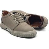 Taşpınar Ayakkabı Taşpınar 5600 %100 Nubuk Deri Ortopedik Erkek Yazlık Rahat Günlük Spor Sneaker Yeni Sezon Akıllı Bağcıklı Ayakkabı 40-44 - Bej