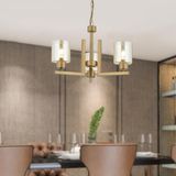 Tasse 3 Lü Eskitme Boyalı Avize Bal Camlı Modern Genç Odası Yatak Odası Salon Avize