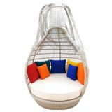 Tassel Daybed | 150 Cm Rattan Bahçe Kral Yatağı
