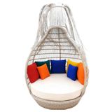 Tassel Daybed | Rehome 150 cm Rattan Bahçe Kral Yatağı