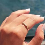 Taşsız Altın Yüzük - 14 Ayar Altın Minimal Alyans - Hediyelik, Minimal Altın Yüzük