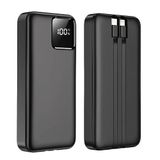 Tastech 10000mAh Powerbank, 22.5W Hızlı Şarj, Type-C ve Lightning Kablolu, PD, Siyah