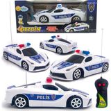 Tastech 1:24 Pilli Uzaktan Kumandalı Araba 2 Fonksiyonlu Ileri Geri Pars Lamborgini Taksi Polis Jandarma Arabası - Beyaz