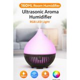Tastech 160ML Mini Oda Hava Nemlendirici, Ultrasonic Aroma Humidifier, RGB LED Işıklı, Buhar Makinesi