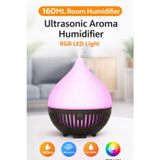 Tastech 160ML MİNİ ODA HAVA NEMLENDİRİCİ ULTRASONİC AROMA HUMUDİFİER RGB LED IŞIKLI BUHAR MAKİNESİ