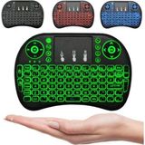 Tastech 2.4g Air Mouse Kablosuz Klavye Dokunmatik Pedli Şarj Edilebilir El Tipi Klavye Akıllı Tv Android Tv - Siyah