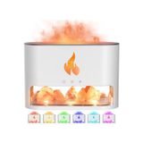 Tastech 3D Alev Görünümlü hava nemlendirici Usb 250ml Himalaya tuzlu Aroma Yayıcı Led Işıklı Hava Makinesi