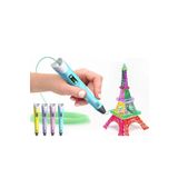 Tastech 3D Kalem Yazıcı 3D Pen-2 yeni model 3 boyutlu yazıcı kalem seti oled ekranlı adaptörlü