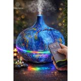 Tastech 550ML Oda Hava Nemlendirici Rgb LED Işıklı Humudifier Zaman Ayarlı Buhar Makinesi Aroma Difiser - Mavi