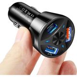 Tastech 55W Araç Çakmaklık Şarjı 3 Port USB Araba Şarjı Hızlı Şarj Pd Hızlı Şarj 3.0 USB C Araba Telefon Şarj Adaptörü