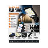 Tastech 616-4 Güneş Enerjili Sokak Lambası Parlak LED Solar Şarjlı Hareket Sensörlü Duvar Lamba Uzaktan Kumandalı Solar Aydınlatma