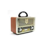 Tastech Ahşap Görünümlü Nostaljik Radyo Usb Aux Bluetooth Hoparlör Uzaktan Kumanda M-113bt