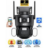 Tastech Akıllı Ev Çift Lens Ip Kamera 6mp 3+3mp Hareket Algılama Gece Görüşlü Wifi Kamera Güvenlik Kamerası