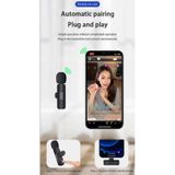 Tastech ANDROİD UYUMLU KABLOSUZ TEKLİ YAKA MİKROFONU TYPE C GİRİŞLİ YOUTUBE VİDEO CANLI YAYIN İÇİN YAKA MİKROFONU K8-TYPE-C-YAKA-TEKLİ