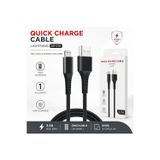 Tastech AP-210 Quick Charge Cable 3A Usb to Lightning Hızlı Şarj Kablosu 1 Metre ios Kablo Fast Charging