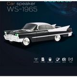 Tastech Araba Görünümlü Taşınabilir Kablosuz Radyolu Bluetooth Hoparlör Retro Fm-Sd Kart-Usb-Mp3 Speaker - Siyah