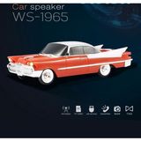Tastech Araba Görünümlü Taşınabilir Kablosuz Radyolu Bluetooth Hoparlör Retro Fm-Sd Kart-Usb-Mp3 Speaker-Turuncu