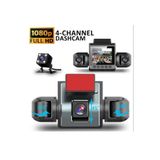 Tastech Araç İçi Kamera 4 Kameralı 170° Derece Açılı Yol Takip İç Mekan ve Arka Kamera Kayıt 1080P FullHd 9720-KAMERA