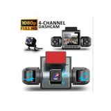 Tastech Araç İçi Kamera 4 Kameralı 170° Derece Açılı Yol Takip İç Mekan ve Arka Kamera Kayıt 1080P FullHd