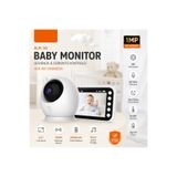 Tastech BLM-34 Mönitörlü Bebek İzleme Kamerası 4.3” Ekranlı Kablosuz IP Bebek Kamerası - Gece Görüşü, İki Yönlü Ses, Lullaby (8 Adet Ninni), Sıcaklık Sensörü Canlı izleme Kamera Beyaz BLM-34-KAMERA