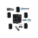 Tastech Bluetooth Lu 5+1 Ses Sistemi Uzaktan Kumanda Fm Radyo Sd Kart Usb Girişli Bluetooth Hoparlör Siyah TS-52