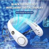 Tastech Boyuna Takılan Fan Mini Klima Serinletici Vantilatör LED Ekranlı 3 Seviye Şarjlı Boyunluk Fan - Beyaz