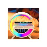 Tastech BT-3401 Bluetooth G Hoparlör Masa Saati Alarm Wireless Şarj Müzik Çalar Kablosuz Taşınabilir Speaker