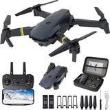 Tastech Çift Bataryalı Çift Kameralı Drone Uzaktan Kumandalı App Destekli Pervane Korumalıklı Quadcopter - Siyah
