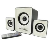 Tastech D23 Ses Sistemi FT-202BT 2+1 Bluetooth Hoparlör, TV/PC/Telefon Uyumlu, USB, FM Radio, Kart Okuyucu, 3.5mm Jack, Beyaz