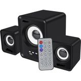 Tastech D23 Ses Sistemi FT-202BT 2+1 Ses Sistemi Kumandalı Bluetooth Hoparlör Tv/pc/telefon Uyumlu USB Speaker Fm Radio Kart Okuyucu 3.5mm Jack Girişli USB Beslemeli Speaker