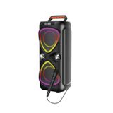 Tastech D78 Bluetooh Speaker Şarjlı Kablosuz Taşınabilir Hoparlör Mikrofonlu Led Işıklı Parti Speaker Sd Kart Usb Fm Radyo Uzaktan Kumandalı D78