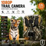 Tastech Dl-05 Fotokapan Kamera 16MP Full Hd 1080P LCD Ekranlı Açık Takip Kamerası IP66 Su Geçirmez Yaban Hayatı Kamera Kızılötesi Gece Görüş Kamera Trail Camera