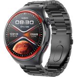 Tastech Erkek Kol Saati Amoled Ekran 3 Kordonlu Akıllı Saat Saat Watch - Siyah