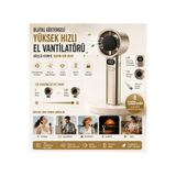 Tastech F-21 Şarjlı El Fanı Dijital Göstergeli Serinletici Fan 120 Kademe Hız Ayarı Pil Şarj Göstergesi Mini Vantilatör Klima TYC5D9FAC85703F52DFEE9A05