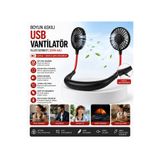 Tastech F3 Boyun Askılı Vantilatör Serinletici Fan Çift Fan Tasarımlı Boyunluk Vantilatör 3 Kademe Hız Ayarlı Şarjlı Mini Klima Pervane TYC462A2AEE0211FB78126C03