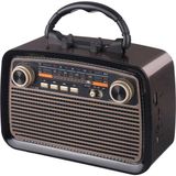 Tastech Fenerli FM Radıo Usb+SD+Bluetooth Hoparlör Nostaljik Radyo Şarjlı Bt Speaker