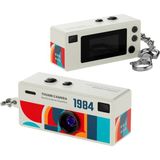 Tastech G6 Retro Mini Cep Kamera - Kamera Fonksiyonlu Sırt Çantası Askısı - Öğrenciler Için Yüksek Çözünürlüklü Kamera Vlog Kamerası Selfie Kamera Video Kaydedici Kamera Gri