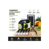 Tastech GD-8072 Bluetooth Hoparlör Solar Güneş Enerjili Kamp Lambası Sd Kart Usb Girişli Fm Radyolu Mp3 çalar Powerbank