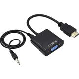 Tastech Hdtv To Vga/av Adaptör 3,5 mm Ses Konektörü VGA Dişi HDMI Erkek Adaptör Ses Video Kablosu Bilgisayar Masaüstü Dizüstü Bilgisayar Pc Monitör Projektör Hdtv Av Set Üstü Kutusu Xbox (Vga F/m) ile Uyumlu